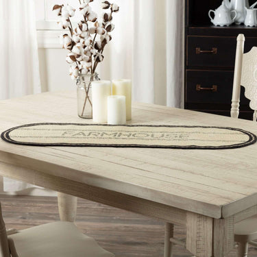Sawyer Mill Charcoal Farmhouse Jute Runner 13x36 VHC Brands - The Fox Decor